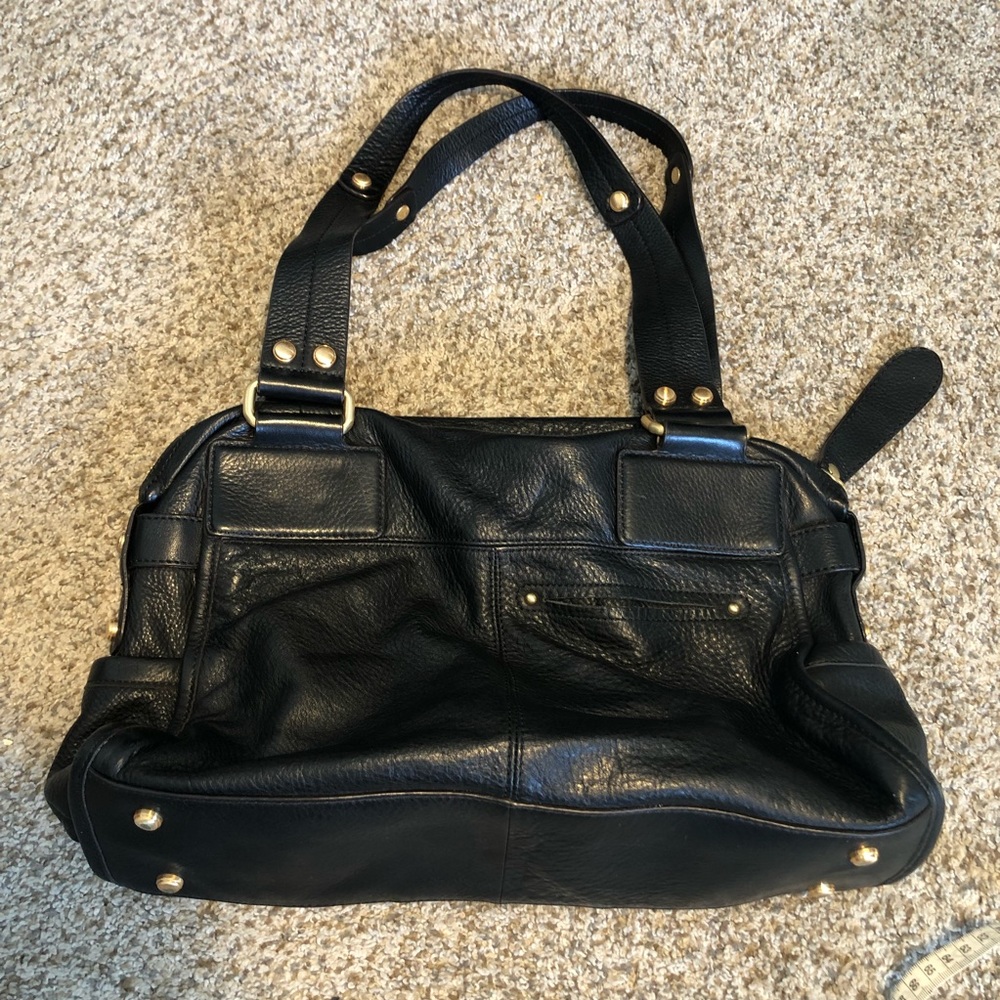 B. Makowsky Pebbled Leather Handbag - Picture 7 of 7